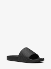 Michael Kors Dawson Signature Logo Slide Sandal In Black