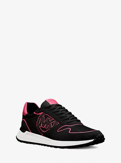 Michael Kors Dax Mixed-media Trainer