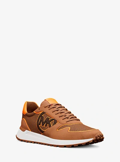 Michael Kors Dax Mixed-media Trainer