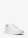 Michael Kors Dax Mixed-media Trainer In White