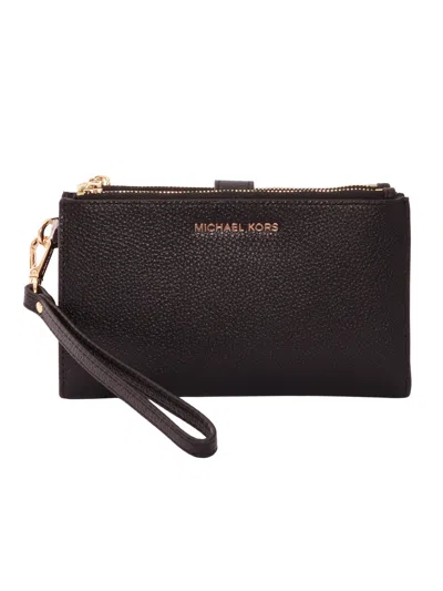 Michael Kors Dblzp Wristlet In Black