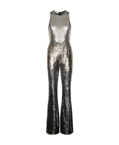 Michael Kors Degradè Sequined Jumpsuit In Black