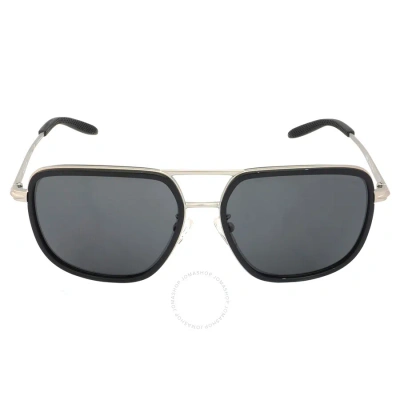 Michael Kors Del Ray Grey Solid Rectangular Men's Sunglasses Mk1110 120687 59 In Grey / Silver