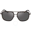 Michael Kors Del Ray Gunmetal Mirrored Rectangular Men's Sunglasses Mk1110 10026g 59 In Gun Metal / Gunmetal