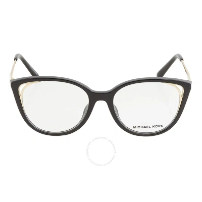 Michael Kors Demo Cat Eye Ladies Eyeglasses Mk4086u 3005 52 In Black