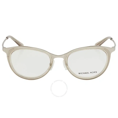 Michael Kors Demo Oval Ladies Eyeglasses Mk3021 1137 51 In Silver