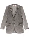Michael Kors Denim Blazer In Grey