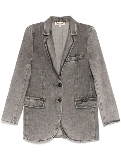 Michael Kors Denim Blazer In Grey