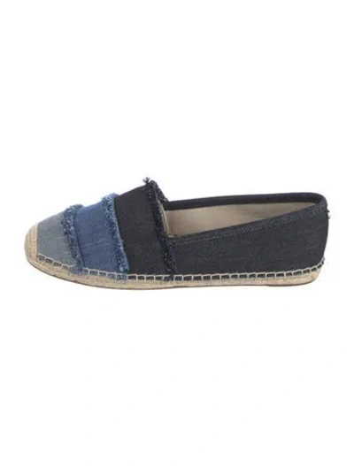 Pre-owned Michael Kors Denim Colorblock Pattern Espadrilles