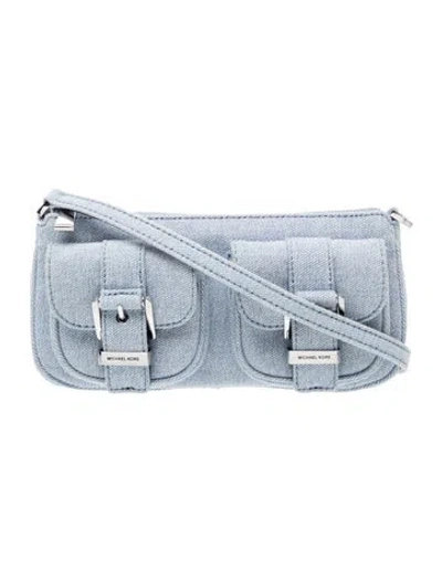 Pre-owned Michael Kors Denim Crossbody Bag In Blue