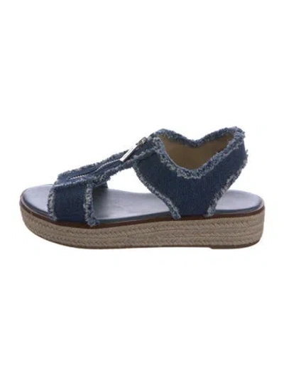 Pre-owned Michael Kors Denim Espadrilles In Blue