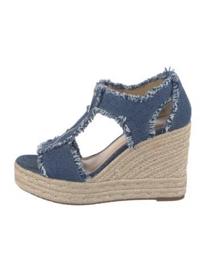 Pre-owned Michael Kors Denim Espadrilles In Blue