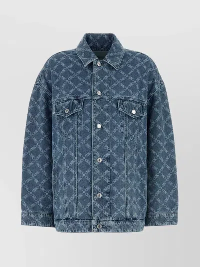 Michael Kors Denim Jacket Featuring Printed Pattern