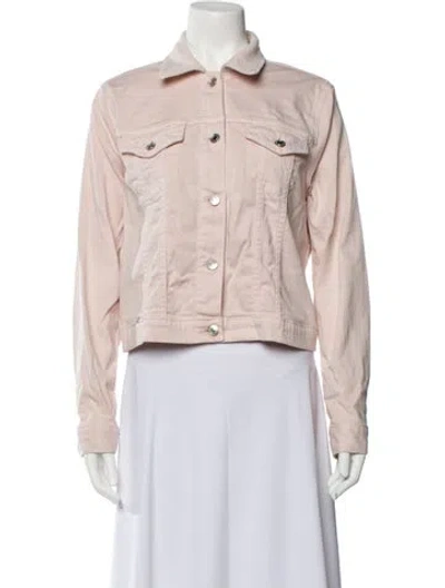 Pre-owned Michael Kors Denim Jacket In Pink