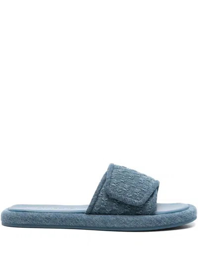Michael Kors Denim Sandals In Blue