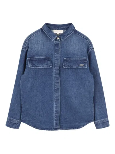 Michael Kors Denim Shirt In Blue