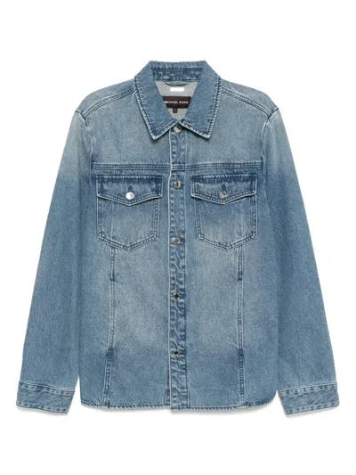 Michael Kors Denim Shirt Jacket In Blue