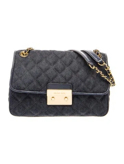 Pre-owned Michael Kors Denim Shoulder Bag In Blue
