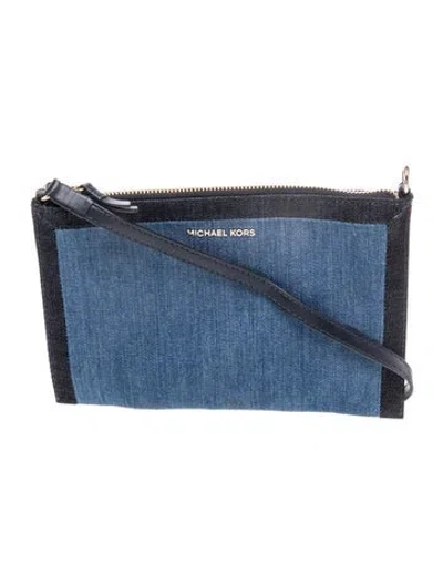Pre-owned Michael Kors Denim Shoulder Bag In Blue