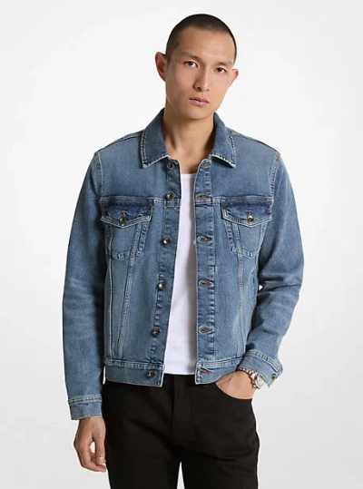 Michael Kors Denim Trucker Jacket In Blue