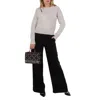 Michael Kors Detail Long Sleeve Cut Out Sweater In White