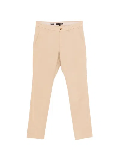 Michael Kors Diagonal-pocket Chinos In Neutral