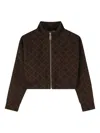 Michael Kors Diamond-pattern Sweatshirt In Brown