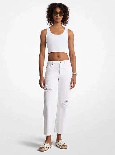Michael Kors Distressed Denim Jeans