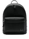 Michael Kors Dome-shape Cow Leather Backpack With Adjustable Straps In Black