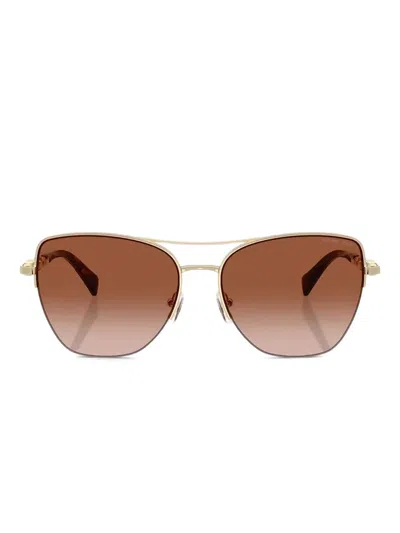 Michael Kors Dorado Beach Chain-embellished Sunglasses In Gold
