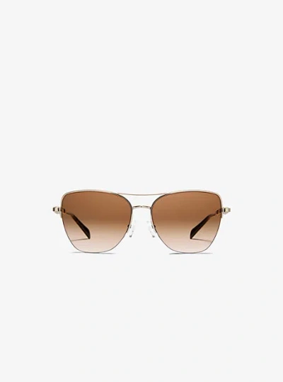Michael Kors Dorado Beach Sunglasses In Gold