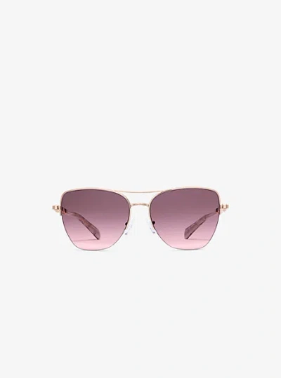 Michael Kors Dorado Beach Sunglasses In Rose Gold