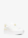 Michael Kors Dottie Leather Platform Sneaker In White
