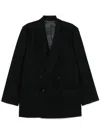 Michael Kors Oversized Double Breasted Jacket In Black