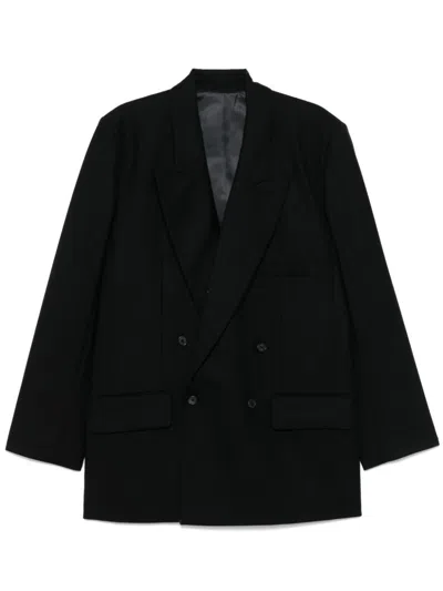 Michael Kors Double-breasted Blazer In Black