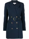 Michael Kors Double-breasted Blazer Dress In Blau
