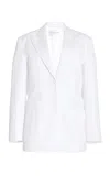 Michael Kors Double-breasted Boyfriend Blazer In White