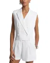 Michael Kors Double Breasted Romper In White