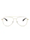 Michael Kors Double-bridge Glasses In Gold