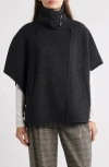 Michael Kors Double Face Wool Blend Cape