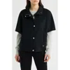 Michael Kors Double Face Wool Cape In Black