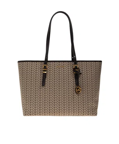 Michael Kors Double Handle Shoulder Bag In Brown