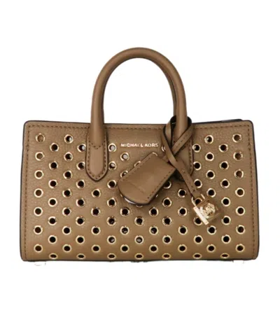 Michael Kors Double Handle Shoulder Bag In Brown