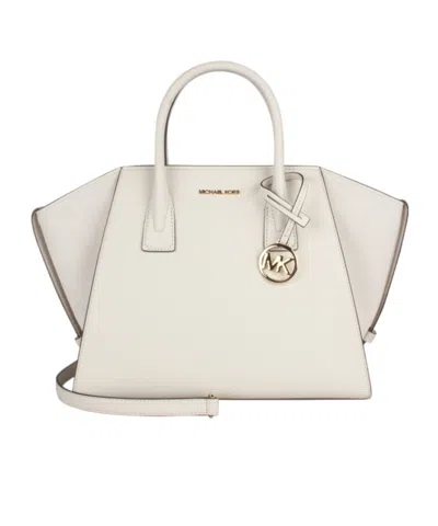 Michael Kors Double Handle Shoulder Bag In White