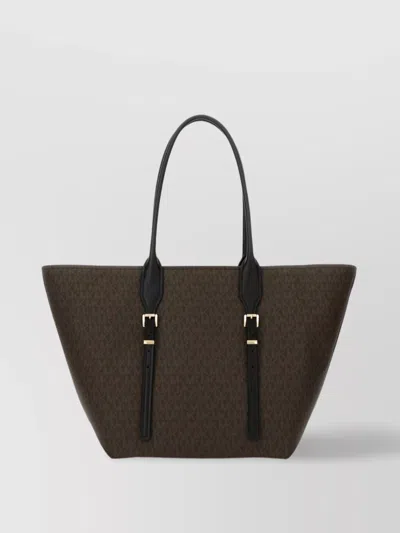 MICHAEL KORS "DOUBLE HANDLES" SHOULDER BAG WITH GOLD-TONE HARDWARE