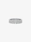 Michael Kors Double Pavé Ring In Silver