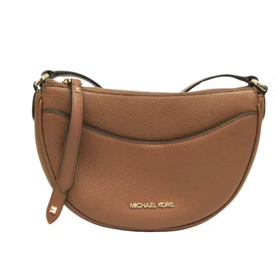 Pre-owned Michael Kors Dover Leather Shoulder Bag () In Brown