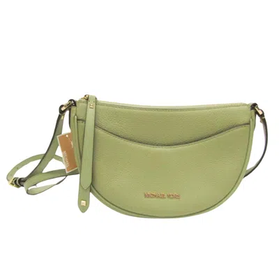 Pre-owned Michael Kors Dover Leather Shoulder Bag () In Green