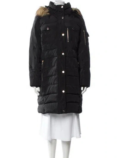 Pre-owned Michael Kors Down Coat In Black