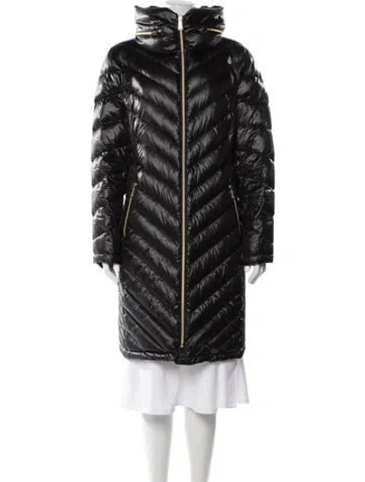 Pre-owned Michael Kors Down Coat In Black